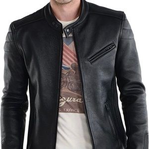 Laverapelle Men’s Lambskin Leather Jacket Size Medium